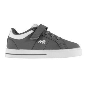 Lonsdale Childrens/Kids Latimer Leather Sneakers / Gray